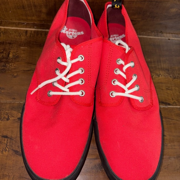 Dr. Martens Other - Dr. Martens Air Wair Red Canvas Sneakers Size 12 New